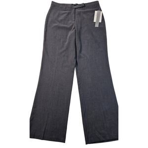 NWT Zac Rachel 6P 6 PETITE stretch dark grey work business casual pants chino